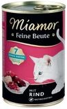 Miamor Feine Beute Rind 400 g - 12 St&uuml;ck, Nassfutter f&uuml;r: Katze
