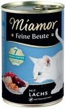 Miamor Feine Beute Lachs 400 g - 12 St&uuml;ck, Nassfutter f&uuml;r: Katze