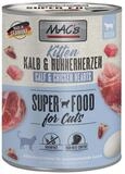 MAC'S Kitten Kalb & H&uuml;hnerherzen 800 g - 6 St&uuml;ck, Nassfutter f&uuml;r: Katze