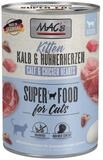 MAC'S Kitten Kalb & H&uuml;hnerherzen 400 g - 6 St&uuml;ck, Nassfutter f&uuml;r: Katze