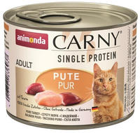 Animonda Carny Adult Single Protein Pute PUR 200 g - 6 St&uuml;ck, Nassfutter f&uuml;r:...