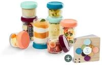BABYMOOV Aufbewahrungsbox 8er Set Glas Beh&auml;lter Babynahrung - Aufbewahren...