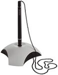 HAN Kugelschreiber DELTA Kugelschreiberst&auml;nder - Kette 68 cm, lichtgrau-schwarz