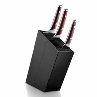 Eva Solo Messerblock schr&auml;g Aluminium Schwarz H 31 cm