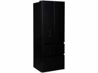 Hisense French Door RF632N4WFE, 200 cm hoch, 70 cm breit, schwarz