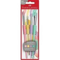 Faber-Castell Malpinsel Pinselset 4er Synthetik Pastell