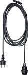 STAR TRADING LED Dekolicht Ute, Lampenfassung,Ute mit E27-Fassung, schwarz, 2,5m,