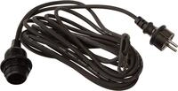 STAR TRADING LED Dekolicht Ute, Lampenfassung,Ute mit E27-Fassung, schwarz, 5m,