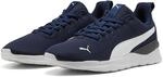 Sneaker PUMA "ANZARUN LITE", Herren, Gr. 42, blau (peacoat, puma wei&szlig;), Textil,