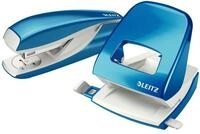 LEITZ Tischaufsatz Locher NeXXt 5008 und Heftger&auml;t NeXXt 5502 im Set blau...