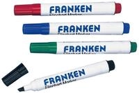 FRANKEN Whiteboard Marker Flipchartmarker nachf&uuml;llbar 2-6mm je 1x rot gr&uuml;n...