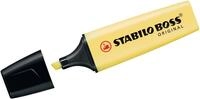 STABILO Marker Textmarker Boss Original Pastel pudriges Gelb (10 St&uuml;ck)
