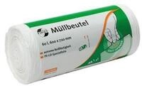 Deiss Papierkorb 60 Liter wei&szlig; 12&micro;m LDPE Nr. 36022, 60x72cm
