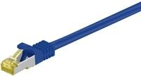 Goobay RJ45 Patchkabel CAT 6A S/FTP (PiMF) 500 MHz mit CAT 7 Rohkabel Blau 0.