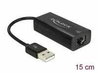 Delock 62595 - Adapter USB 2.0 > 1x Gigabit LAN 10/100 Mbps Computer-Kabel, USB...