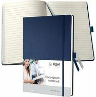 Sigel Notizbuch Notizbuch CONCEPTUM&reg; ca. DIN A4 liniert, blau Hardcover 194 Seiten