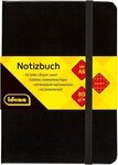 Idena B&uuml;ro-Set Idena Notizbuch DIN A6 kariert Hardcover schwarz 192 S.