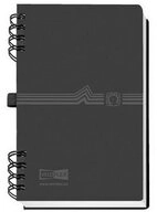 VELOFLEX Notizbuch VELOFLEX Telefonbuch aus Kunststoff schwarz DIN A6