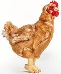 Uni-Toys Kuscheltier Henne braun - 37 cm (H&ouml;he) - Pl&uuml;sch-Huhn, Vogel -...