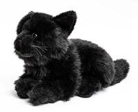 Uni-Toys Kuscheltier Katze, liegend - versch. Fellfarben - L&auml;nge 20 cm - Pl&uuml;sch,