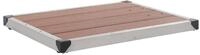 vidaXL Duschwanne Garten-Duschwanne WPC Edelstahl 80 x 62 cm Braun