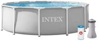Intex Pool 26716GS Prism Frame Pool inkl. GS-Filterpumpe und Leiter (366x99cm)