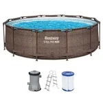 BESTWAY Pool Bestway&reg; Steel Pro MAXTM Frame Pool mit Filterpumpe &Oslash; 366 x 100...