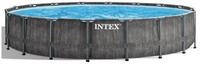 Intex Framepool Set "Prism Greywood" inkl. Kartuschenfilteranlage (549 x 122 cm),