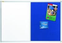 FRANKEN Wandtafel Kombitafel X-tra!Line Whiteboard/Filz 120x90cm blau
