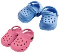Heless Puppenkleidung Clogs pink Gr&ouml;&szlig;e 38-45cm