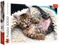 Trefl Puzzle Puzzle Gl&uuml;ckliches K&auml;tzchen 1000 Teile, Puzzleteile