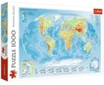 Trefl Puzzle Puzzle Weltkarte 1000 Teile, Puzzleteile