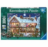 Ravensburger Puzzle Weihnachten zu Hause, 100 Puzzleteile