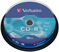 Verbatim CD-Rohling Verbatim 43437 CD-R Rohling 700 MB 10 St. Spindel