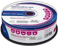 Mediarange CD-Rohling 25 Mediarange Rohlinge CD-R full printable 80Min 700MB 52x