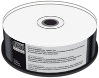 Mediarange CD-Rohling 25 Rohlinge CD-R full printable black dye 80Min 700MB 52x