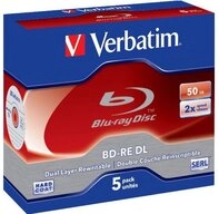 Verbatim Blu-ray-Rohling Verbatim 43760 Blu-ray BD-RE DL Rohling 50 GB 5 St.