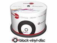 PRIMEON CD-Rohling 50 Rohlinge CD-R printable vinyl black dye 80Min 700MB 52x...