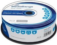 Mediarange Blu-ray-Rohling 25 Mediarange Rohlinge Blu-ray BD-R Dual Layer 50GB...