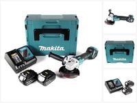 Makita Akku-Winkelschleifer DGA 511 RGJ 18V 125mm Brushless + 2x Akku 6,0Ah +