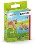 Schleich&reg; Spielfigur Schleich 42479 - Farm World - Shiba Inu, Mutter und Welpe,