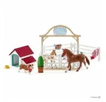 Schleich&reg; Spielhaus HC Horse Club Hannahs Gastpferde mit H&uuml;n