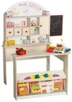 roba&reg; Kaufladen Verkaufsstand, mit Theke, Tafel, Schiebet&uuml;r & Markststand
