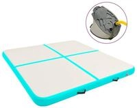 vidaXL Gymnastikmatte Aufblasbare Gymnastikmatte mit Pumpe 200x200x20 cm PVC...
