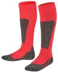 FALKE Skisocken Active Ski Kniestr&uuml;mpfe (w&auml;rmende Merinowolle) rot Kinder - 1...