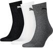 PUMA Sportsocken short crew (3-Paar) im 3er-Pack, mit gepolsterter Frottee-Sohle,