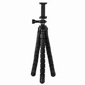 Hama Flexibles Stativ f&uuml;r Smartphone & GoPro, 26 cm, schwarz, 360&deg; biegbar