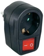 Renkforce Renkforce 1296317 Schaltbare Zwischensteckdose 2polig Schwarz