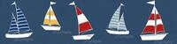 A.S. Cr&eacute;ation Bord&uuml;re Sailor Friends, glatt, abstrakt, naturalistisch, Motiv,
