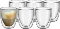 WMF Gl&auml;ser-Set Kult Coffee, doppelwandige Thermogl&auml;ser, 6-tlg., Glas, h&auml;lt...
